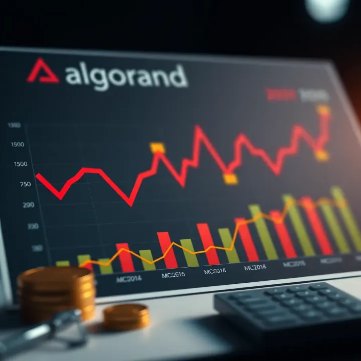 Chart illustrating factors influencing Algorand valuation and future market outlook