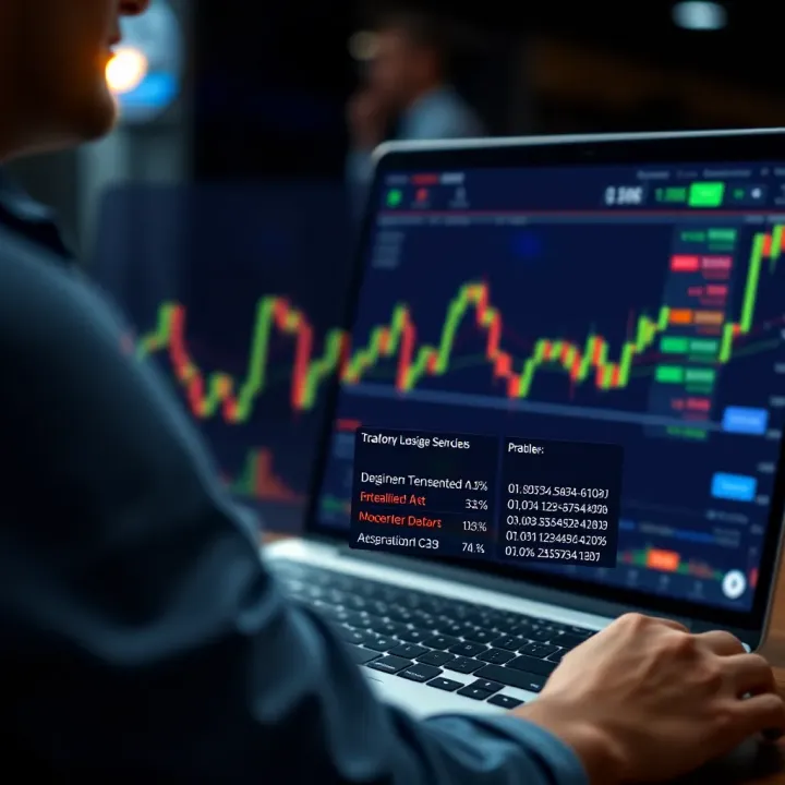 Graphical representation of risk-free trading with demo account on Quotex platform