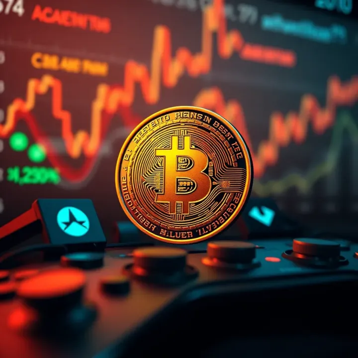 Graphical representation of Bitcoin technology impact on gaming industry and user engagement