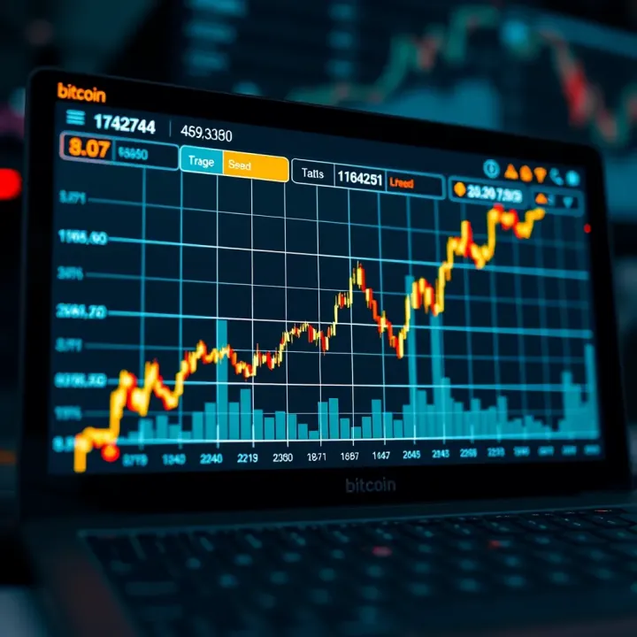 Graph illustrating Bitcoin trading trends on an automated platform