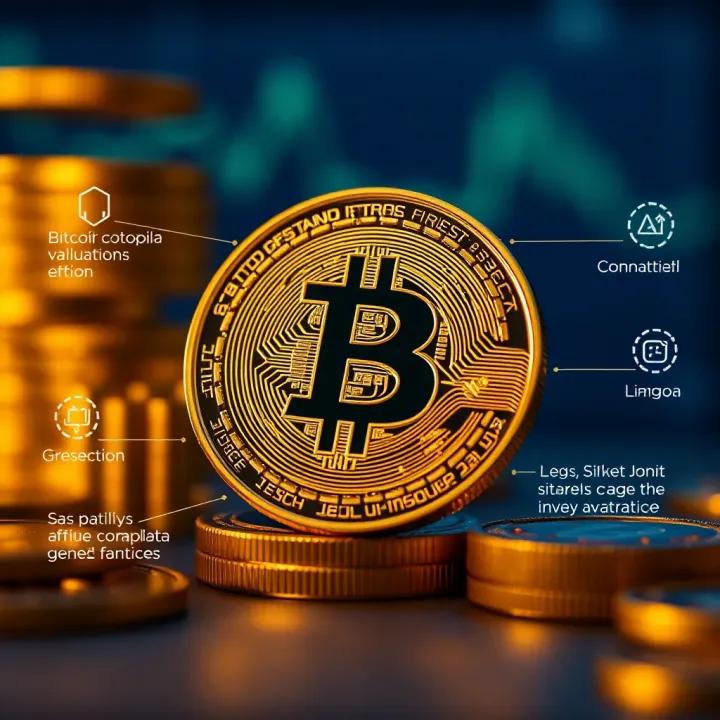 Diagram showing key factors affecting Bitcoin valuation and potential future trends