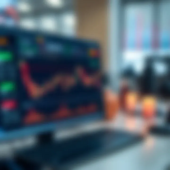 Deriv trading platform interface displaying market charts and financial instruments