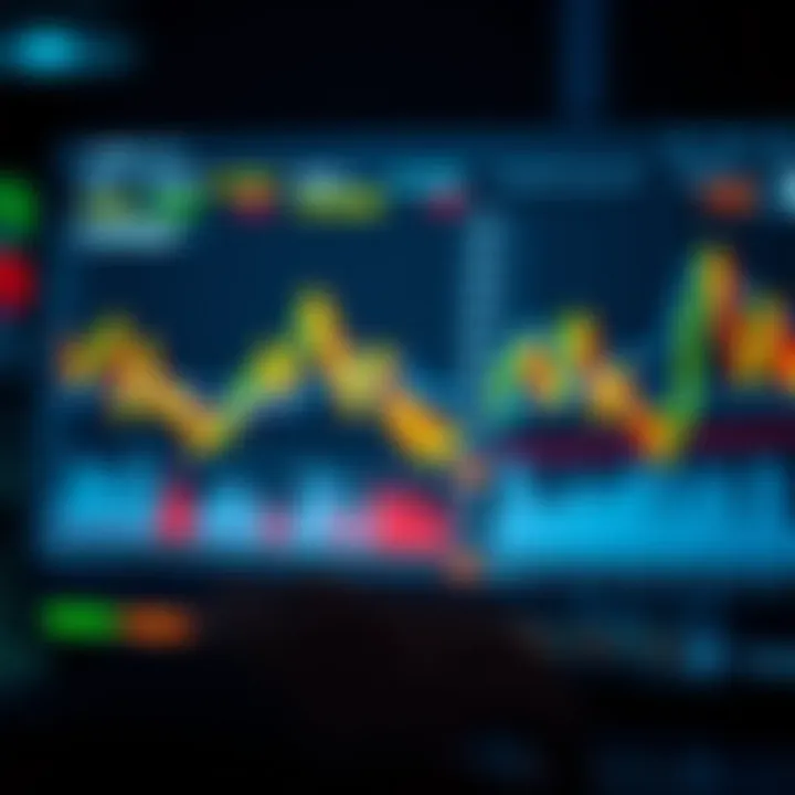 Digital interface showing automated binary trading software graphs and analytics