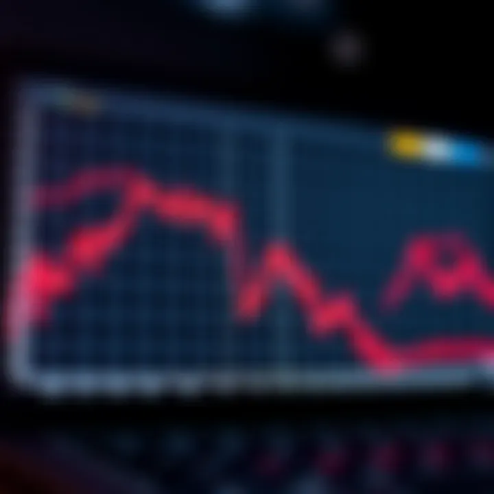 Visual Representation of Binary Trading Fluctuations Graph showing upward and downward trends representing binary trading outcomes