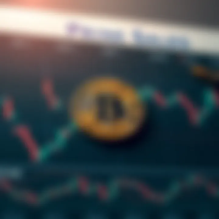 Graph showing Bitcoin price fluctuations and market trends