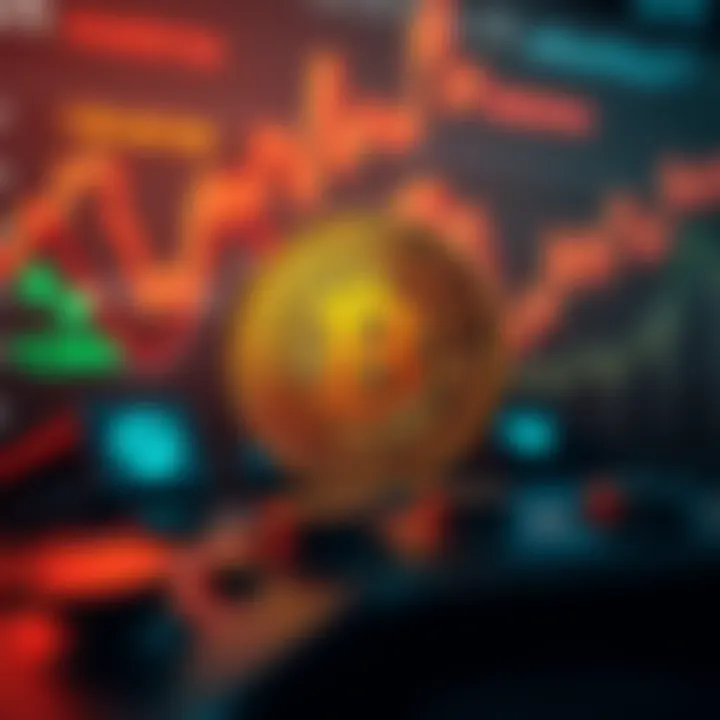 Bitcoin's Influence on Gaming and Cryptocurrency Market Graphical representation of Bitcoin technology impact on gaming industry and user engagement
