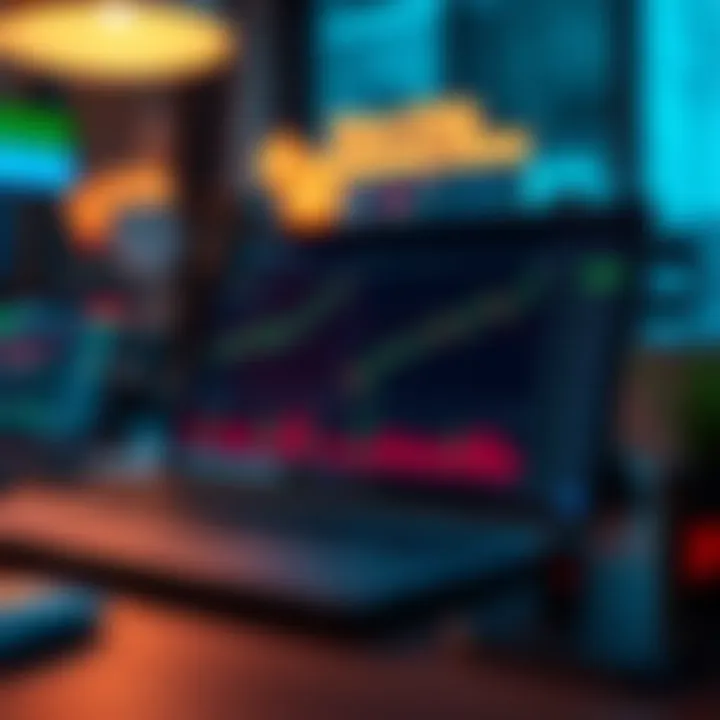 Visual overview of features and tools available in Quotex demo account for practice