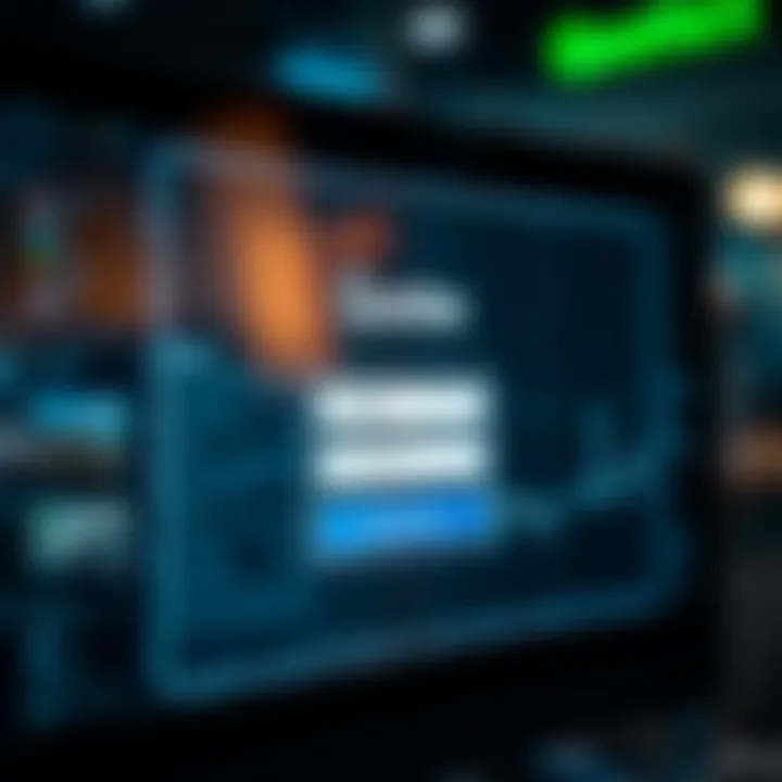 Secure Access to Quotex Affiliate Account Secure login screen with credentials input for affiliate account access