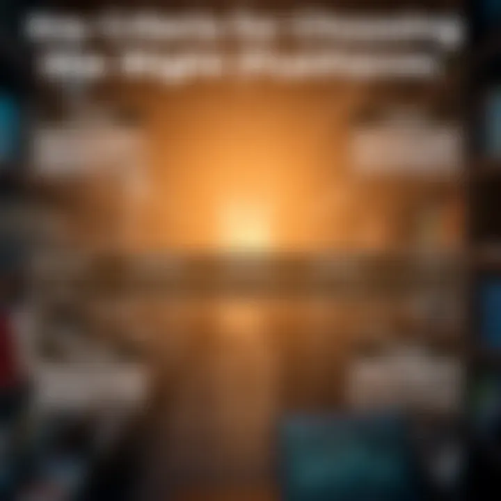 Key Criteria for Choosing the Right Trading Platform Graphical representation of criteria for selecting a trading platform based on user needs and functionalities