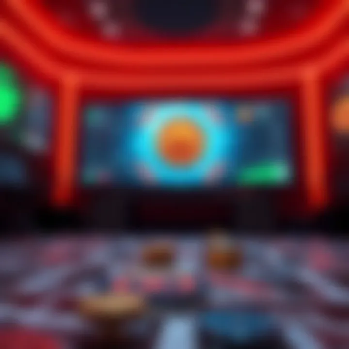 Virtual environment representing cryptocurrency engagement in gaming