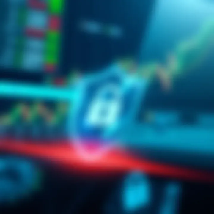 Digital Security Shield Protecting Deriv User Data Illustration of digital security shield protecting personal data on online trading platform
