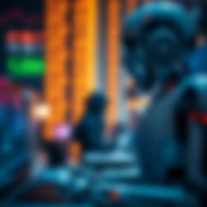 Ethical Implications and Market Impact of Binary Trading Bots Conceptual illustration of ethical considerations and financial market impact of trading bots
