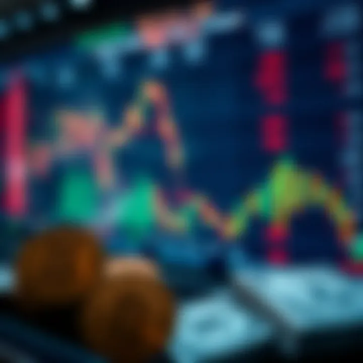 Global currency exchange concept with multiple world currencies and digital chart background