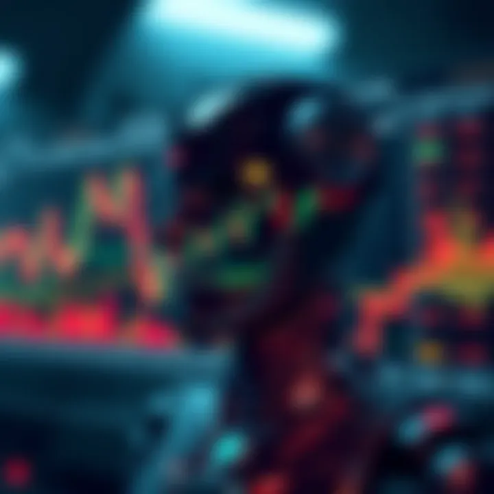 Automated Forex Trading Bot Performance Visualization Graph displaying automated forex trading performance with fluctuating currency exchange rates