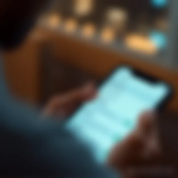 Secure mobile device with Quotex app open displaying security settings and support options