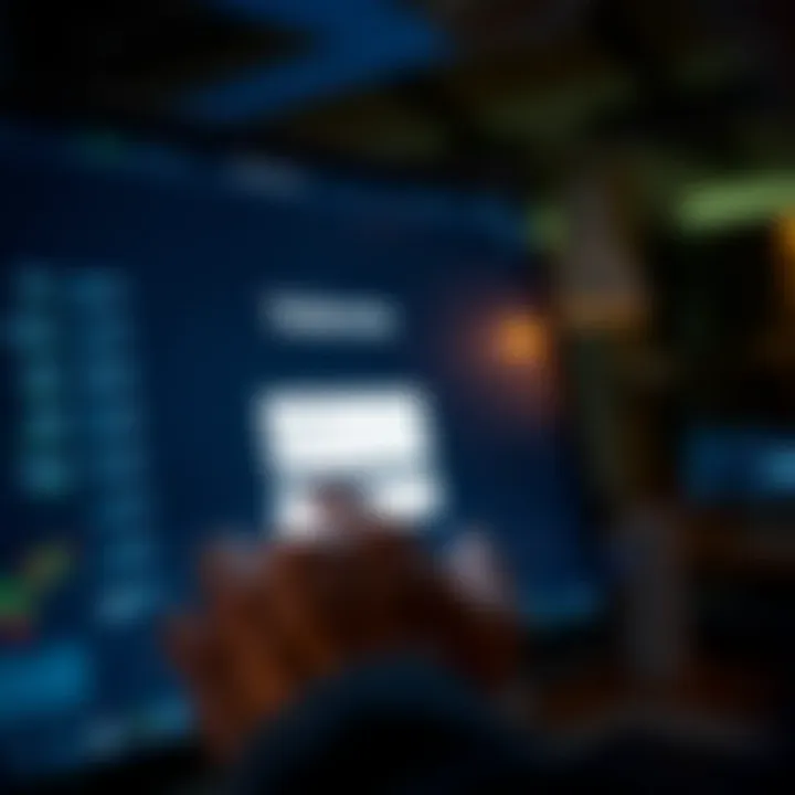 User entering login credentials on a secure website interface