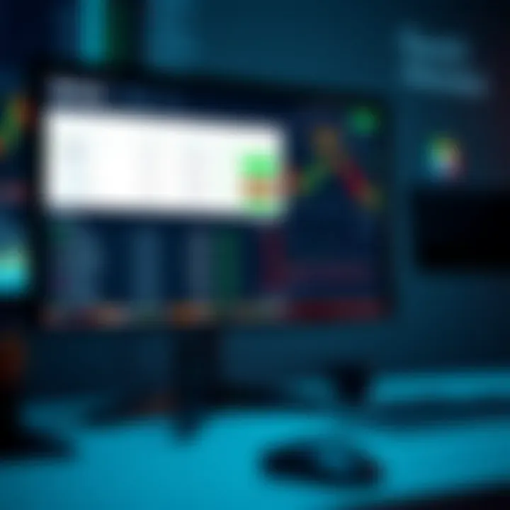 Interface of Quotex application showing trading options on a computer screen