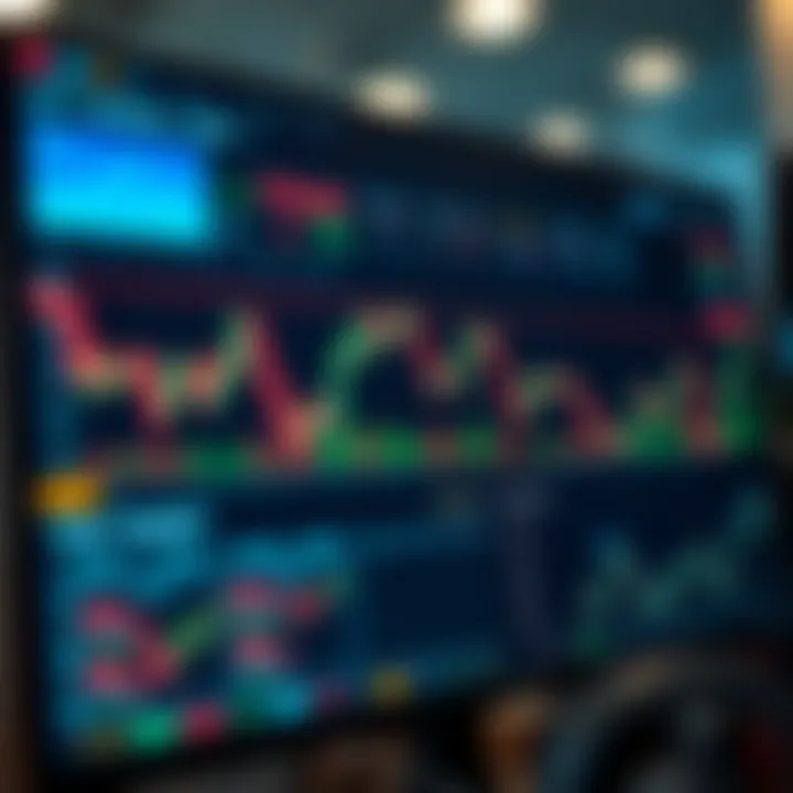 Trading platform Quotex.io interface showing real-time market graphs and trading options