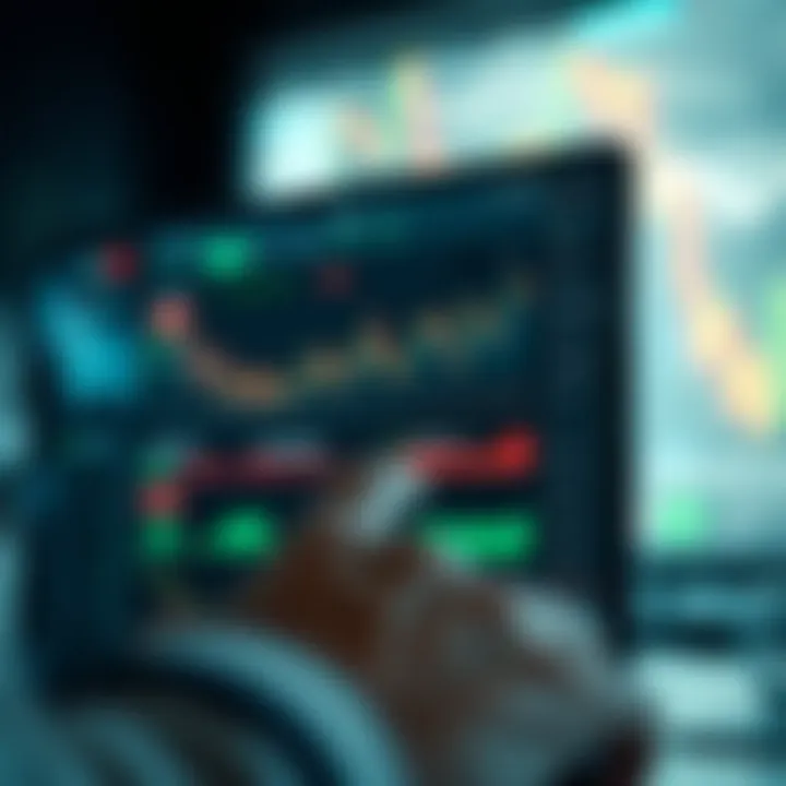 User interface showing Quotex application dashboard with charts and trading options