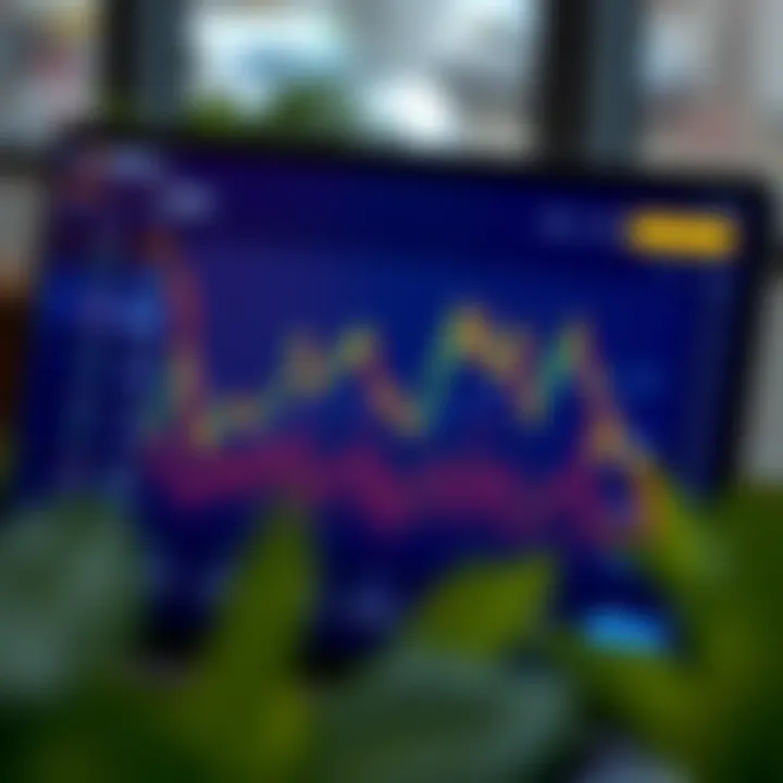 Investment Trends and Data Analysis on IQ Option Graph displaying investment trends and data analysis on a digital trading platform screen