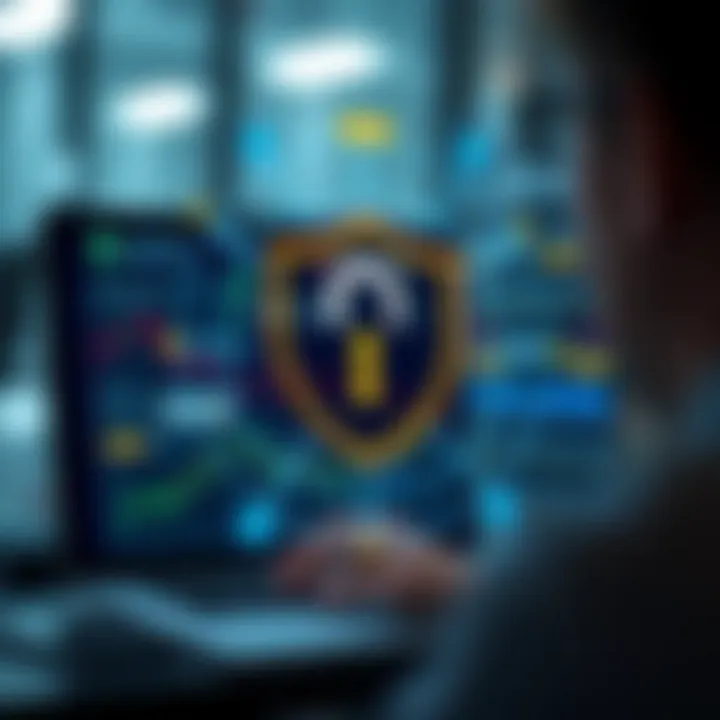 Conceptual graphic of investor protection and legal frameworks surrounding an online trading platform