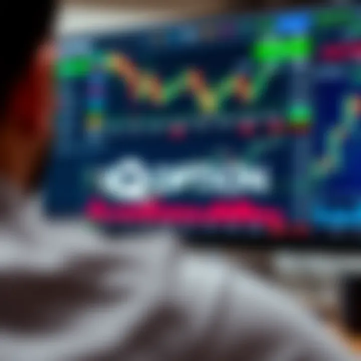 User interface displaying various financial instruments available for trading on IQ Option platform