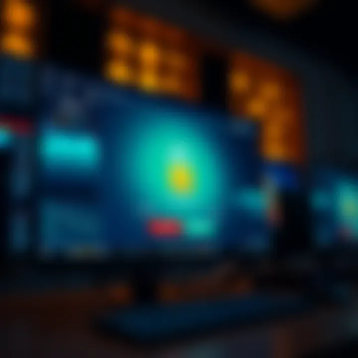 Secure Access to IQ Option Platform on PC with Enhanced Security Features Illustration of a secure login screen for IQ Option on a desktop computer emphasizing security features