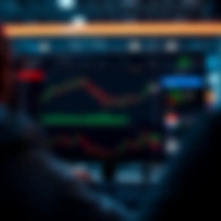 User interface of Iq Option showcasing investment options and trading tools in Portuguese