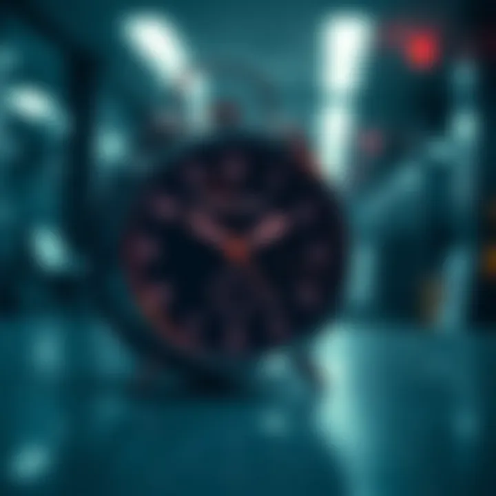 Clock showing customer support operating hours for IQ Option
