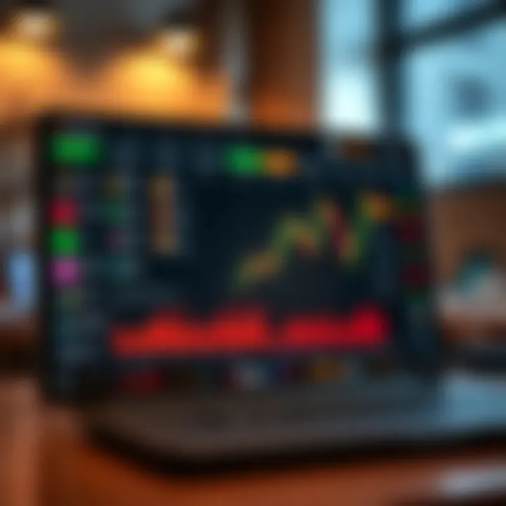 User interface displaying various financial assets and trading options on an online platform