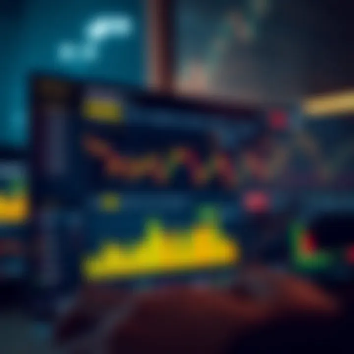 Dashboard displaying various financial instruments and trading options on IQ Option platform