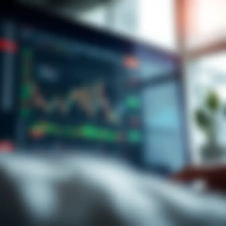 Interactive trading platform showing market charts and asset performance for diverse investment options