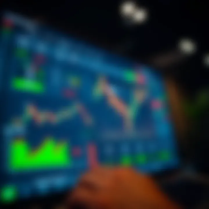 Dashboard interface displaying trading tools, asset charts, and risk indicators
