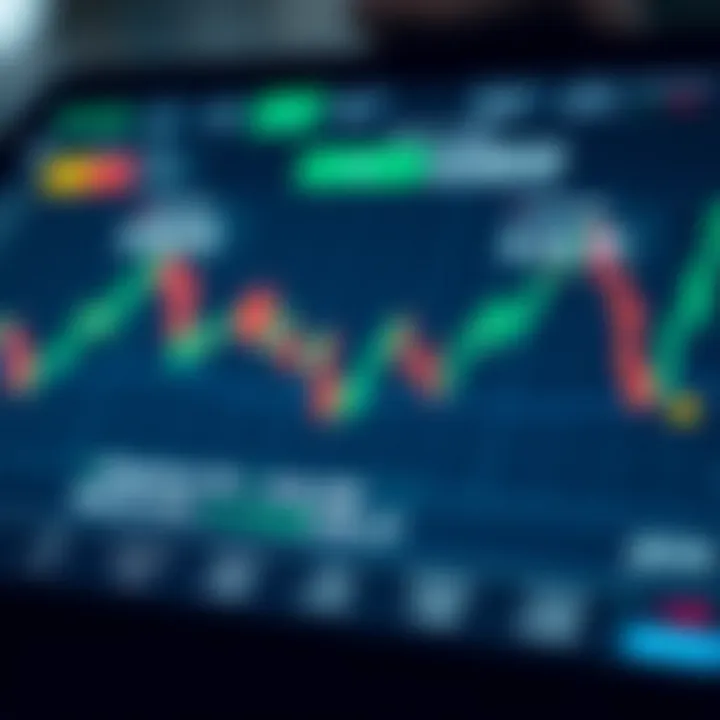 Illustration showing the flow of financial transactions on a trading platform