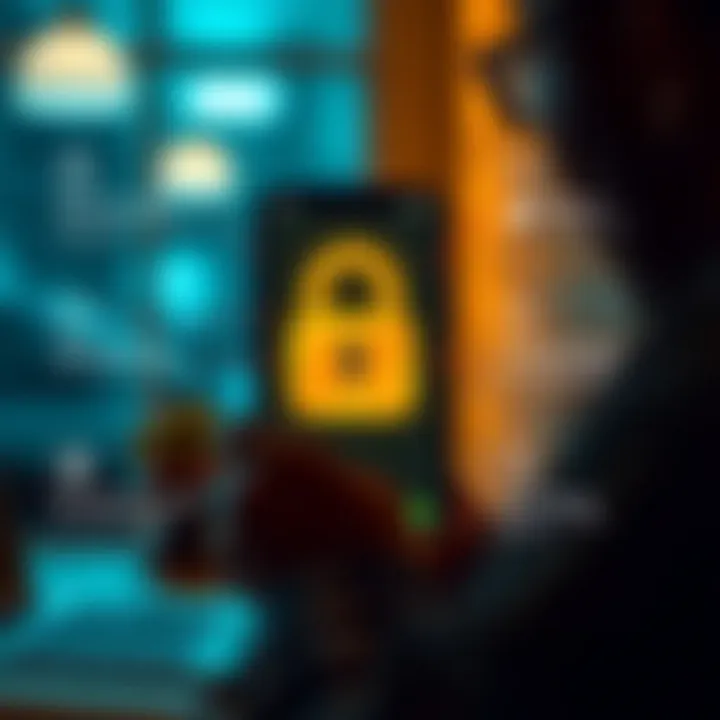 Graphic showing key features of the Pocket Option app including trading tools and secure settings