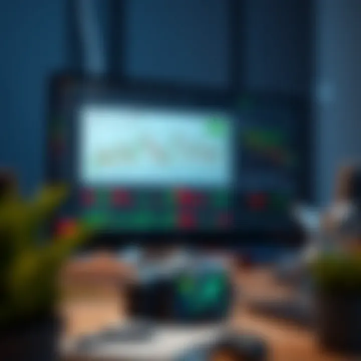 User interface of the Pocket Option trading platform showing various financial charts and market indicators