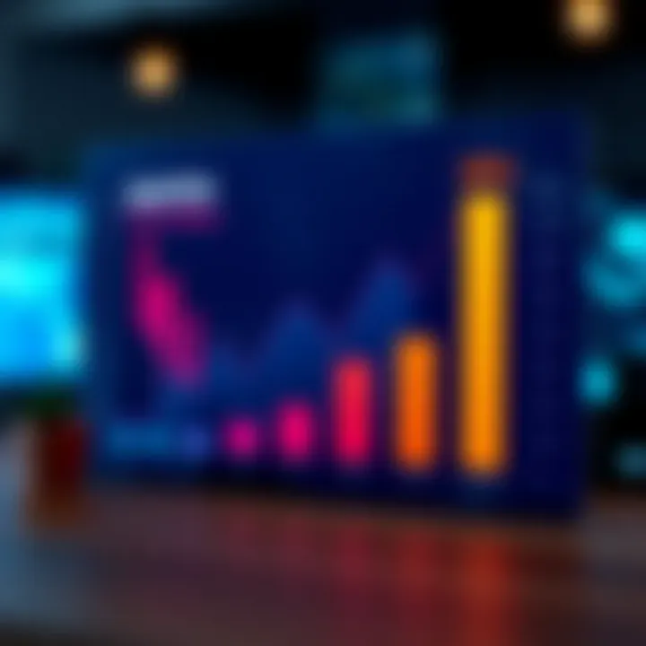 Visual representation of affiliate marketing growth chart associated with Quotex platform benefits