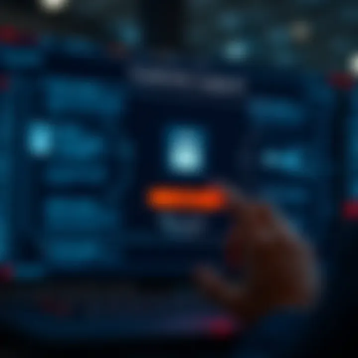 Secure login screen highlighting Quaotex customer support and security features