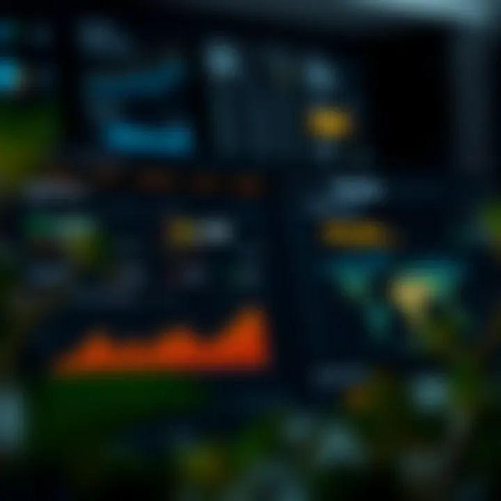 Dashboard interface showcasing online quotation platform features and analytics