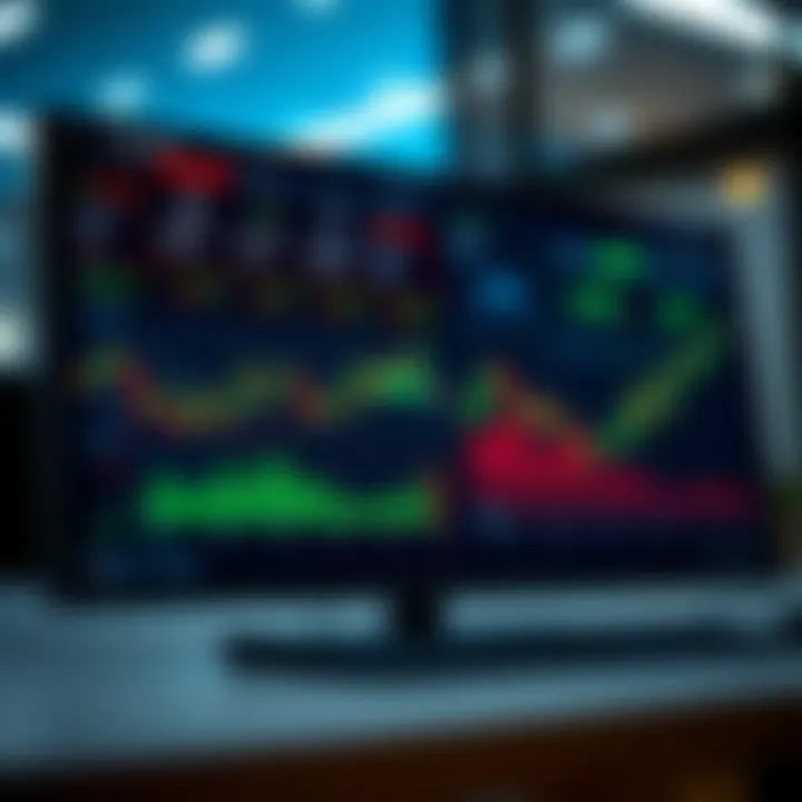 Dashboard view of Quotex trading platform showing various financial instruments and market data