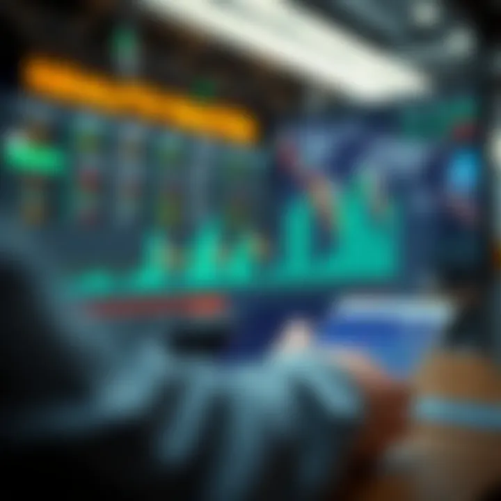 Graphical representation of investment strategies and risk management tips for safe trading on Quotex