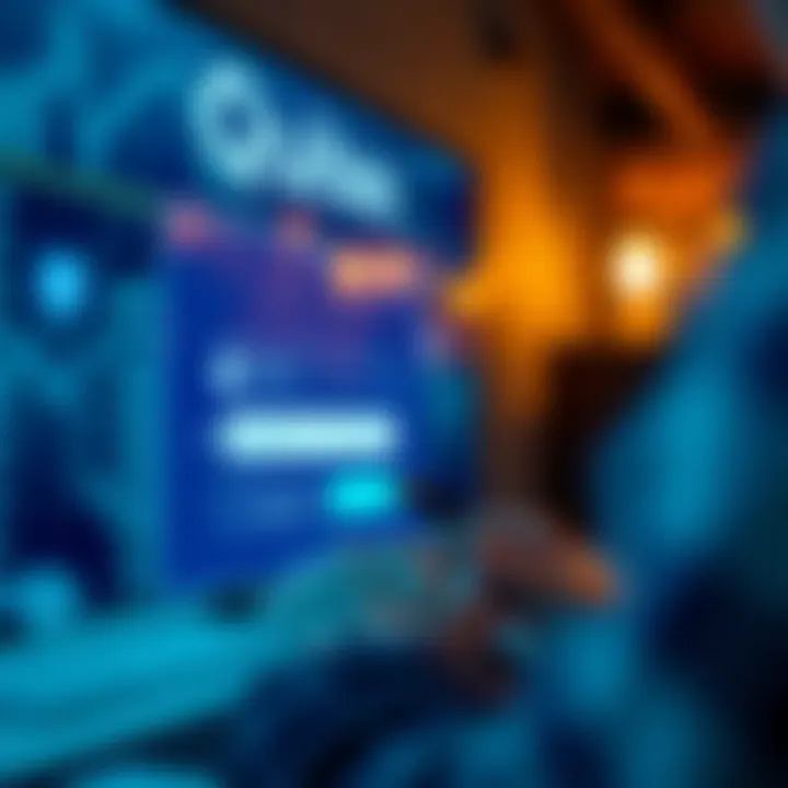 Secure login screen for Quotex platform showing username and password fields