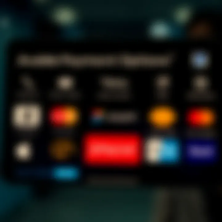 Visual representation of various payment methods available for deposits and withdrawals on Quotex