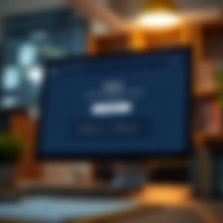 Computer screen displaying Quotex application download page