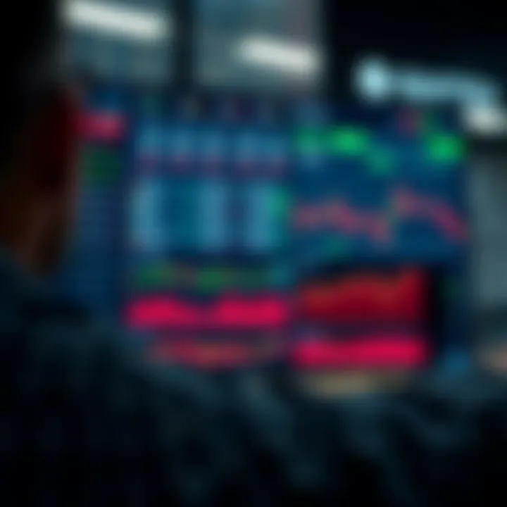 Dashboard view of the Quotex platform showing trading options and real-time market data