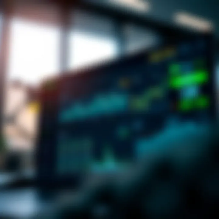 Dashboard interface showing various financial trading options and real-time market data on Quotex platform