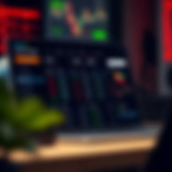 Dashboard overview displaying trading options and features available after account creation on Quotex