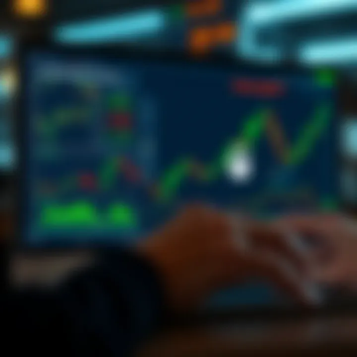 Graphical representation of trading strategies and security features on Quotex PT