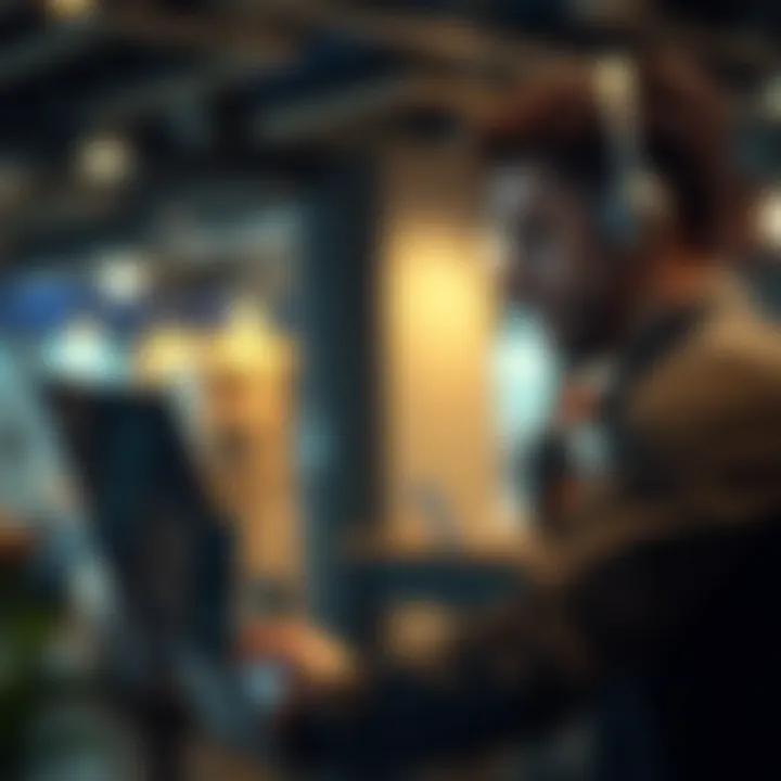 Customer support representative assisting a user through live chat on Quotex platform