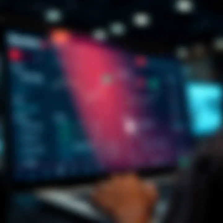 Dashboard overview showing various trading tools and security features on a digital platform